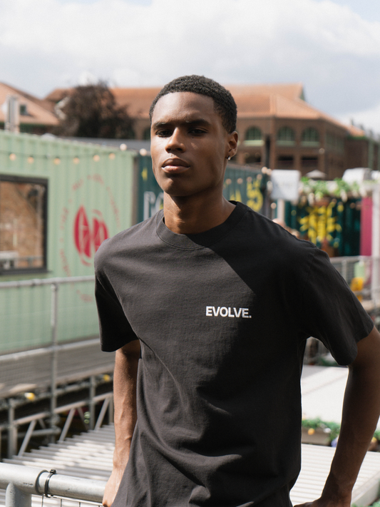 Evolve Bold Collection Faded Black Tee