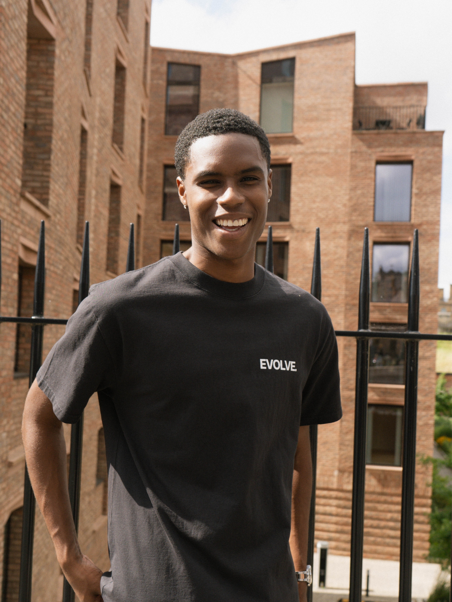 Evolve Bold Collection Faded Black Tee