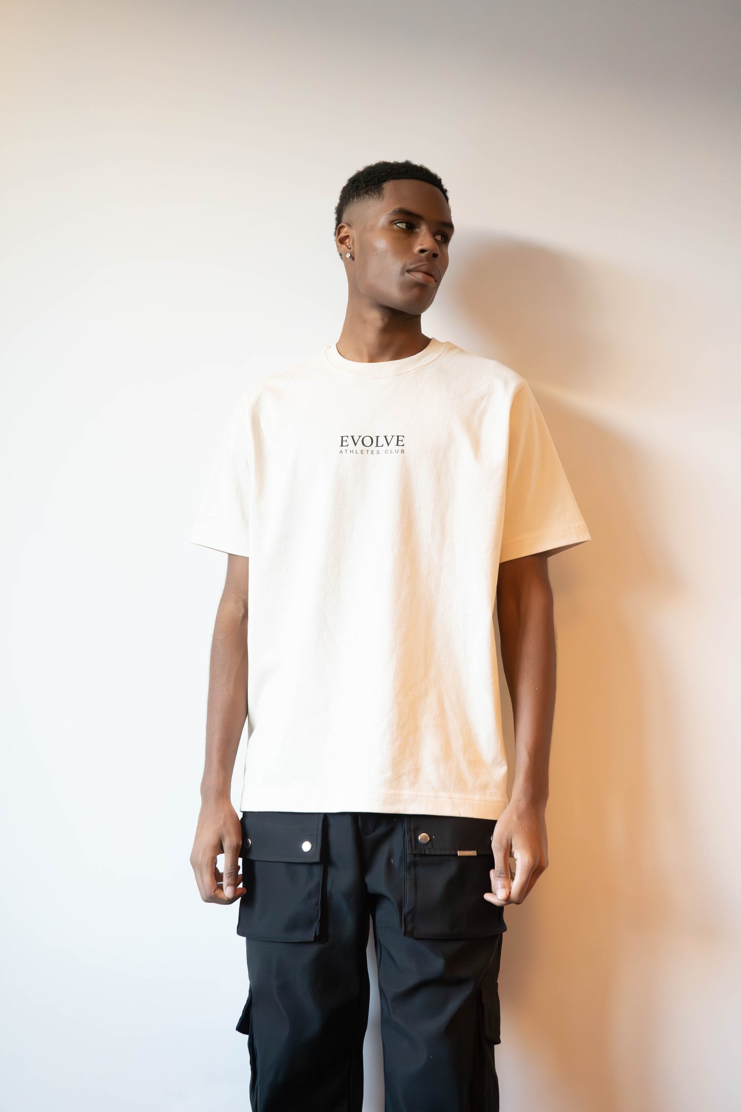 Evolve Signature Collection Ecru Tee